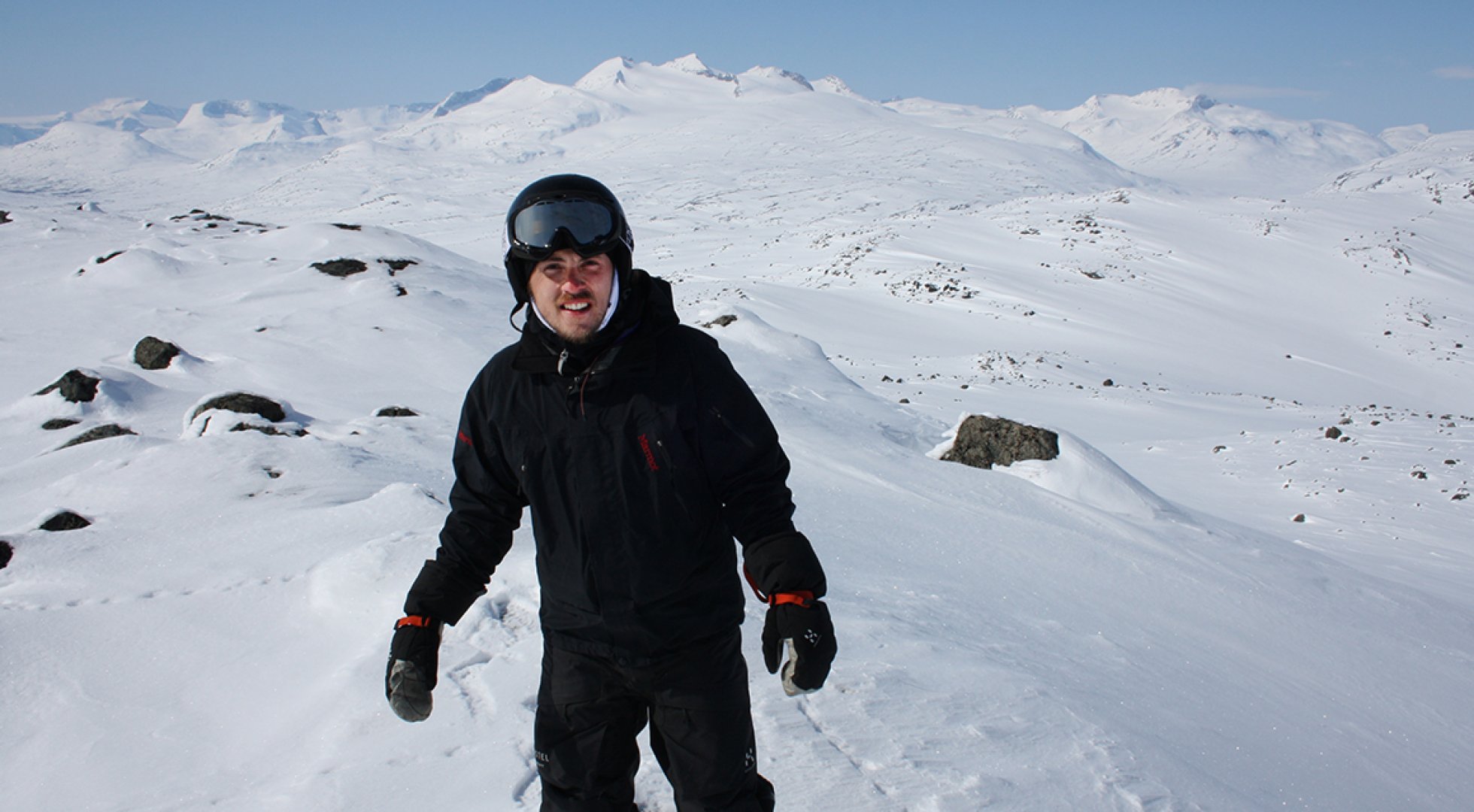 David Lind i Kiruna-fjällen